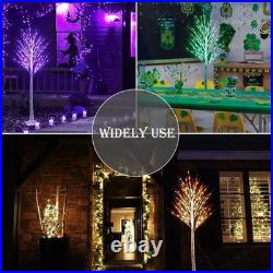 7Ft Birch Tree with LED lights Color Changing Lighted Birch Tree Outdoor, Rem