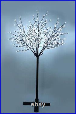 7Ft Cherry Blossom LED Tree Floral Lights Christmas Holiday Decor Indoor/Outdoor