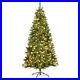 7Ft_Pre_lit_Hinged_PE_Artificial_Christmas_Tree_with_LED_Lights_Pine_Cones_US_01_kzk