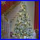 7Ft_White_Snowy_Pre_Lit_Easy_Plug_Helsinki_Pine_Christmas_Tree_Xmas_Lights_Up_01_ezx