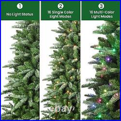 7.5FT Christmas Tree Artificial Hinged with 460 RGB Lights Remote For Xmas Decor 7.5FT Christmas Tree Artificial Hinged with 460 RGB Lights Remote For Xmas Decor
