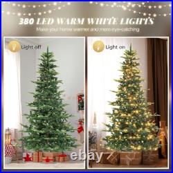 7.5Ft Aspen Artificial Christmas Tree with Multicolor LED Lights, Pre-Lit Design 7.5Ft Aspen Artificial Christmas Tree with Multicolor LED Lights, Pre-Lit Design