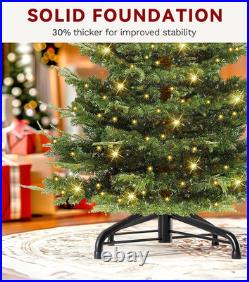 7.5Ft Aspen Fir Christmas Tree with 700 LED Lights & Remote Control