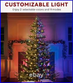 7.5Ft Aspen Fir Christmas Tree with 700 LED Lights & Remote Control