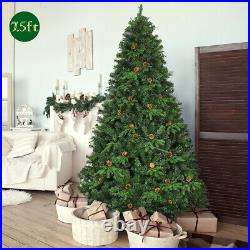 7.5Ft Pre-Lit Artificial Christmas Tree Hinged with 540 LED Lights & Pine Cones 7.5Ft Pre-Lit Artificial Christmas Tree Hinged with 540 LED Lights & Pine Cones