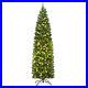 7_5Ft_Pre_lit_Hinged_Pencil_Christmas_Tree_withPine_Cones_Red_Berries_350_Lights_01_coac