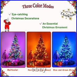 7.5Ft Premium Artificial Christmas Tree with 600 LED Multicolored String Lights