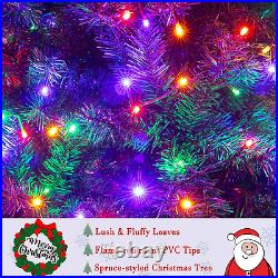 7.5Ft Premium Artificial Christmas Tree with 600 LED Multicolored String Lights 7.5Ft Premium Artificial Christmas Tree with 600 LED Multicolored String Lights