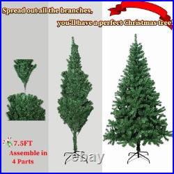 7.5Ft Premium Artificial Christmas Tree with 600 LED Multicolored String Lights