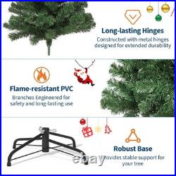 7.5 FT Artificial Christmas Tree Pine with Metal Stand Indoor Holiday Decor