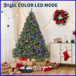 7.5 FT Artificial Christmas Tree Pine with Metal Stand Indoor Holiday Decor