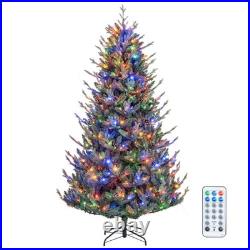 7.5 FT Artificial Christmas Tree with1306 Branch Tips 500 LED Lights 48 Pine Cones