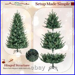 7.5 FT Artificial Christmas Tree with1306 Branch Tips 500 LED Lights 48 Pine Cones
