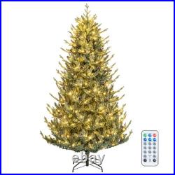 7.5 FT Artificial Christmas Tree with1306 Branch Tips 500 LED Lights 48 Pine Cones 7.5 FT Artificial Christmas Tree with1306 Branch Tips 500 LED Lights 48 Pine Cones
