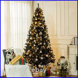 7.5 FT Tall PreLit Artificial Christmas Tree with Realistic Branches, 500 LEDs
