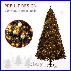 7.5 FT Tall PreLit Artificial Christmas Tree with Realistic Branches, 500 LEDs