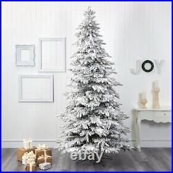 7.5' Flocked Grand Northern Rocky Fir Artificial Christmas Tree. Retail $1369 7.5' Flocked Grand Northern Rocky Fir Artificial Christmas Tree. Retail $1369