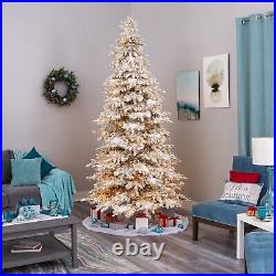 7.5' Flocked Grand Northern Rocky Fir Artificial Christmas Tree. Retail $1369 7.5' Flocked Grand Northern Rocky Fir Artificial Christmas Tree. Retail $1369