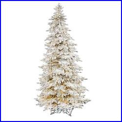 7.5' Flocked Grand Northern Rocky Fir Artificial Christmas Tree. Retail $1369 7.5' Flocked Grand Northern Rocky Fir Artificial Christmas Tree. Retail $1369