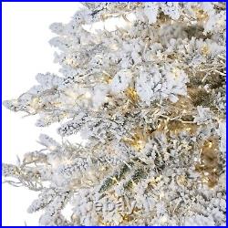 7.5' Flocked Grand Northern Rocky Fir Artificial Christmas Tree. Retail $1369 7.5' Flocked Grand Northern Rocky Fir Artificial Christmas Tree. Retail $1369