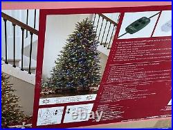 7.5 Foot Artificial Christmas Tree Aspen Pre Lit 1850 Radiant Micro LED Lights