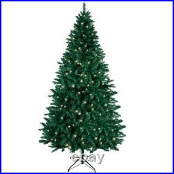 7.5 Ft Christmas Tree Prelit 650 Lights. Full Realistic Artificial Fir Green Xma