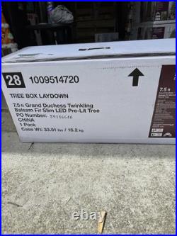 7.5 Ft. Grand Duchess Balsam Slim Christmas Tree 950 LED Color Changing Lights