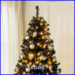 7.5 Ft Pre-Lit Artificial Christmas Tree 500 LED Warm White Hinged Branches