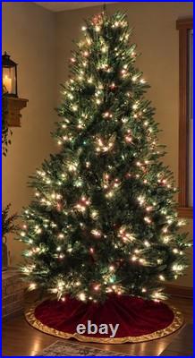 7.5 Ft Pre-Lit Douglas Fir Christmas Tree Multicolor/Warm White LED + Skirt