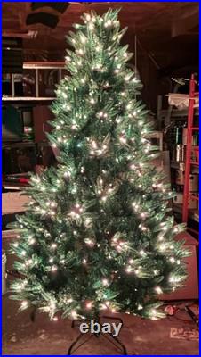 7.5 Ft Pre-Lit Douglas Fir Christmas Tree Multicolor/Warm White LED + Skirt