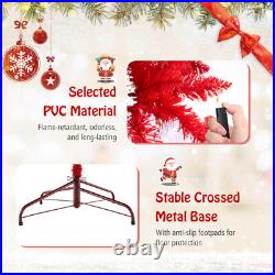 7.5' Patriotic Pre-Lit Artificial Christmas Tree with1341 Branch Tips 480 Lights