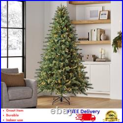 7.5' Pre-Lit Christmas Tree 800 Color Changing LED Lights Remote Storage Bag New