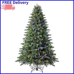 7.5' Pre-Lit Christmas Tree 800 Color Changing LED Lights Remote Storage Bag New