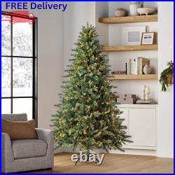 7.5' Pre-Lit Christmas Tree 800 Color Changing LED Lights Remote Storage Bag New