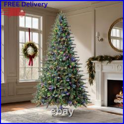 7.5' Pre-Lit Christmas Tree 800 Color Changing LED Lights Remote Storage Bag New