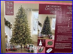 7.5' Pre-Lit Micro LED Artificial Christmas Tree 1850 LED Lights NO Remote