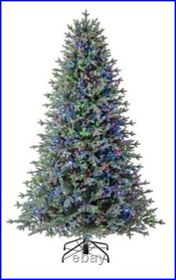 7.5' Pre-lit Radiant Micro LED Color White Twinkle Artificial Christmas Tree 7.5