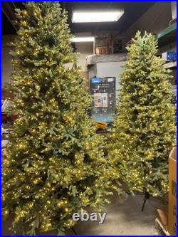 7.5' Pre-lit Radiant Micro LED Color White Twinkle Artificial Christmas Tree 7.5