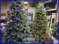 7.5' Pre-lit Radiant Micro LED Color White Twinkle Artificial Christmas Tree 7.5