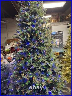 7.5' Pre-lit Radiant Micro LED Color White Twinkle Artificial Christmas Tree 7.5