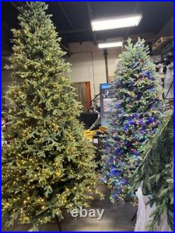 7.5' Pre-lit Radiant Micro LED Color White Twinkle Artificial Christmas Tree 7.5