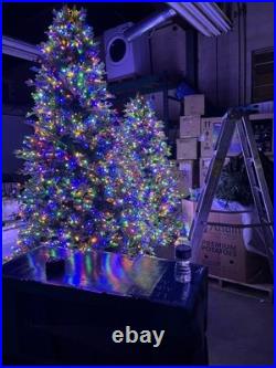 7.5' Pre-lit Radiant Micro LED Color White Twinkle Artificial Christmas Tree 7.5