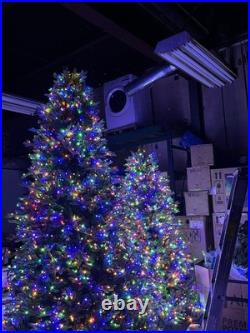 7.5' Pre-lit Radiant Micro LED Color White Twinkle Artificial Christmas Tree 7.5