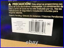 7.5' Pre-lit Radiant Micro LED Color White Twinkle Artificial Christmas Tree 7.5