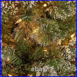7.5-foot Cashmere Pine and Mixed Needles Hinged Artificial Christmas Tree with S