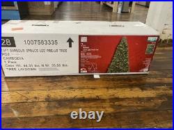7.5-foot pre-lit Englman Spruce Artificial Christmas Tree