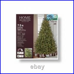 7.5 ft. Eastcastle Balsam Fir LED Pre-Lit Artificial Christmas Tree-1,200 Lights