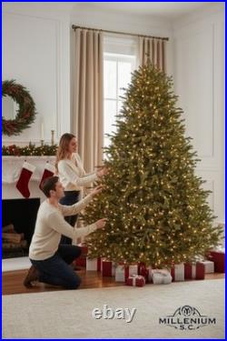 7.5 ft. Eastcastle Balsam Fir LED Pre-Lit Artificial Christmas Tree-1,200 Lights