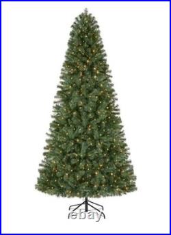 7.5 ft Festive Pine LED Multicolored or White Pre-Lit Artificial Christmas Tree