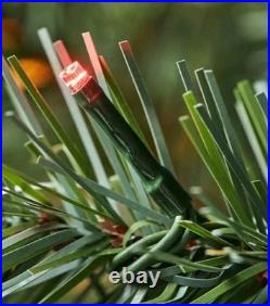 7.5 ft Festive Pine LED Multicolored or White Pre-Lit Artificial Christmas Tree